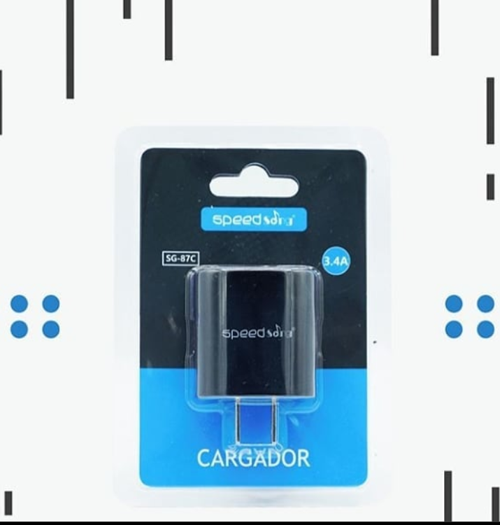 Cargador De Pared Sin Cable Carga Turbo 3.4 Speedsong